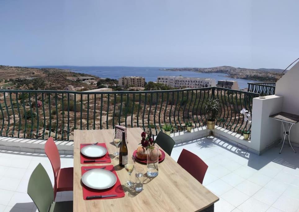 Gaia Penthouse Sea And Country Views Home St. Paul's Bay Luaran gambar