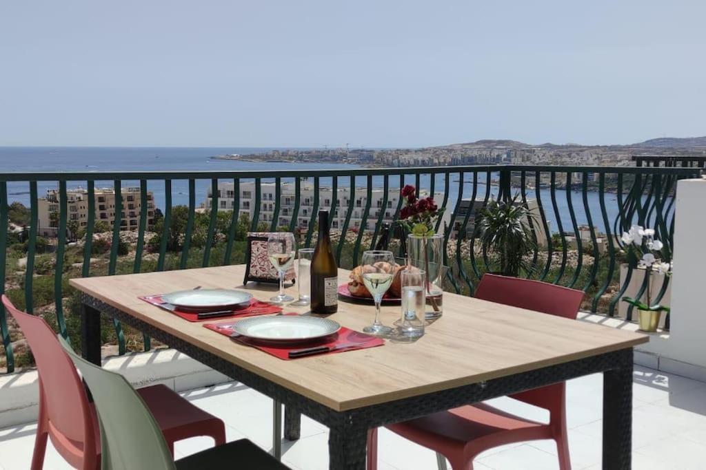 Gaia Penthouse Sea And Country Views Home St. Paul's Bay Luaran gambar