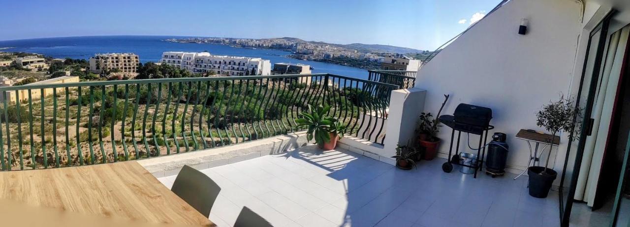 Gaia Penthouse Sea And Country Views Home St. Paul's Bay Luaran gambar